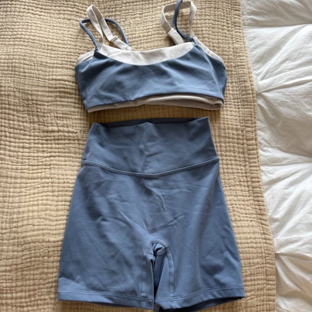 FORM Layered Bra & Biker Short Set